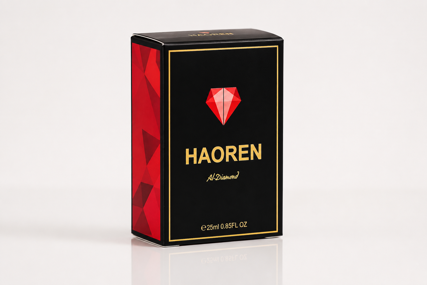 HAOREN Al-Diamond Eau de Parfum Unisex 25ml - Amber, Leather & Musk Scent, Luxury Daily Wear Fragrance, Gift for Her & Him
