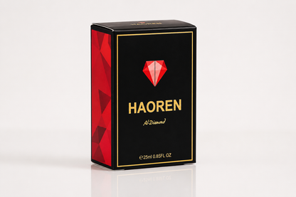 HAOREN Al-Diamond Eau de Parfum Unisex 25ml - Amber, Leather & Musk Scent, Luxury Daily Wear Fragrance, Gift for Her & Him