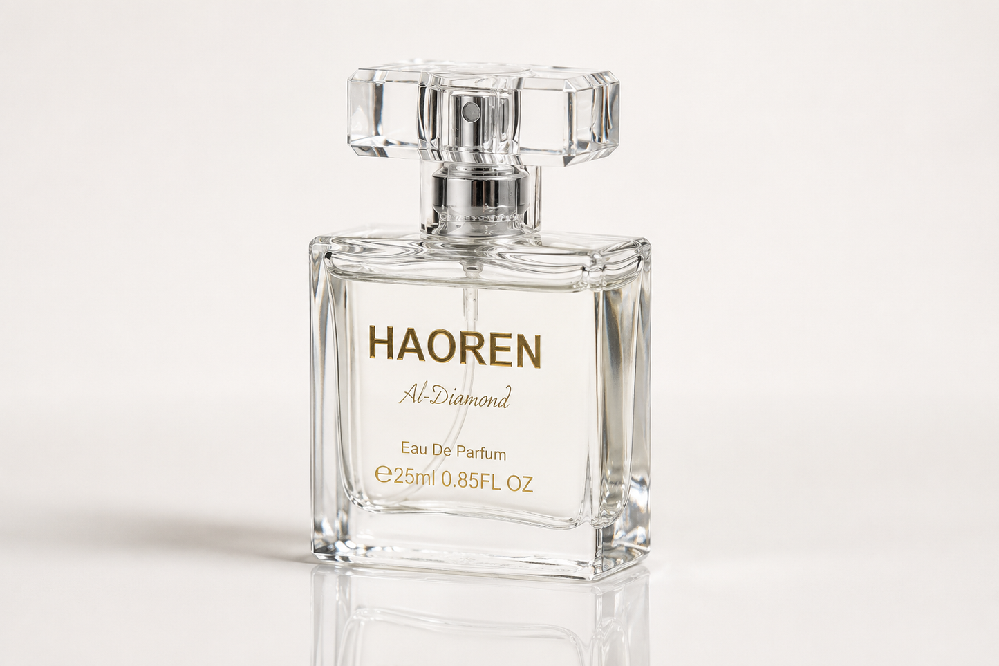 HAOREN Al-Diamond Eau de Parfum Unisex 25ml - Amber, Leather & Musk Scent, Luxury Daily Wear Fragrance, Gift for Her & Him