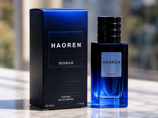 Misbah Eau de Parfum Men 50ml - Oriental Fougère Scent, Refreshing Office & Date Night Fragrance, Gift for Him