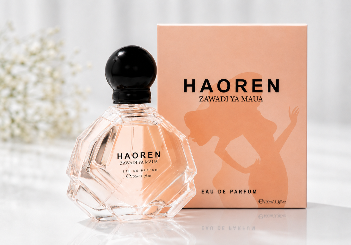 HAOREN Zawadi Ya Maua Perfume for Women 100ml – Floral Woody Eau de Parfum, Elegant Daily Wear, Long Lasting Fragrance, Gift for Her