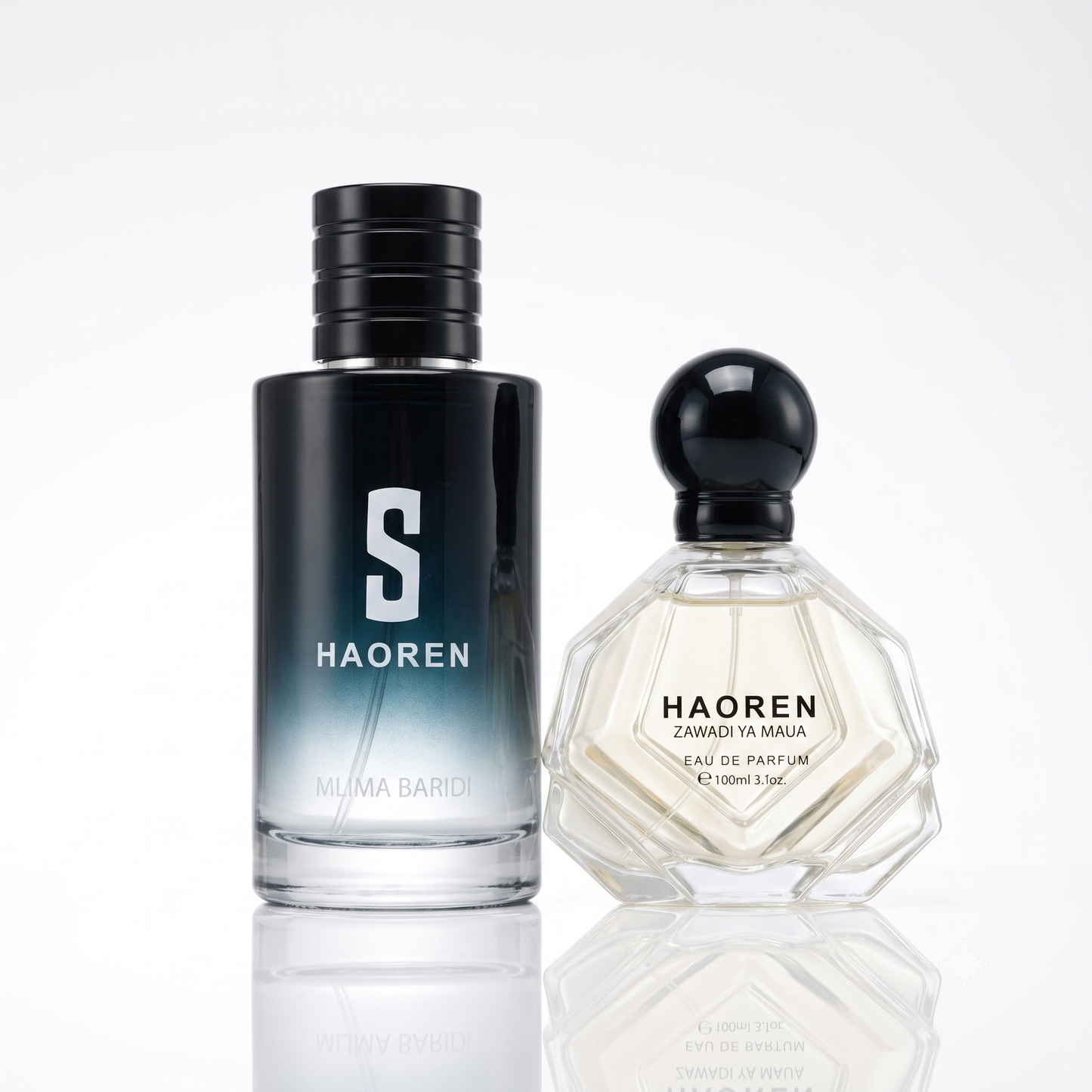 Couple's Gift Set – Mlima Baridi (Him) & Zawadi Ya Maua (Her) Eau de Parfum Duo, Aromatic Woody & Floral Woody Fragrance Combo, His & Hers Gift Set