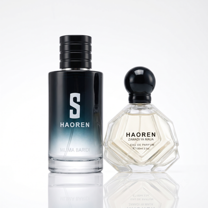 Couple's Gift Set – Mlima Baridi (Him) & Zawadi Ya Maua (Her) Eau de Parfum Duo, Aromatic Woody & Floral Woody Fragrance Combo, His & Hers Gift Set
