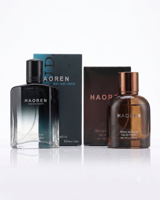 Night Out Combo – Mau Mau Dawn & Wimbo Wa Msafiri Eau de Parfum Duo, Amber Oud & Woody Fougère Fragrance Set for Men, Bold Evening Scent Bundle