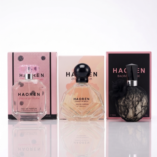 All Lady Combo – Baobab Rouge, Waridi Ya Nyika & Zawadi Ya Maua Eau de Parfum Set for Women, 3-in-1 Floral Rose & Floral Woody Fragrance Bundle, Gift for Her